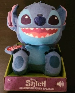 Disney Stitch Mini Bluetooth Plush Speaker with Keychain Bitty Boomers NEW - Picture 1 of 2
