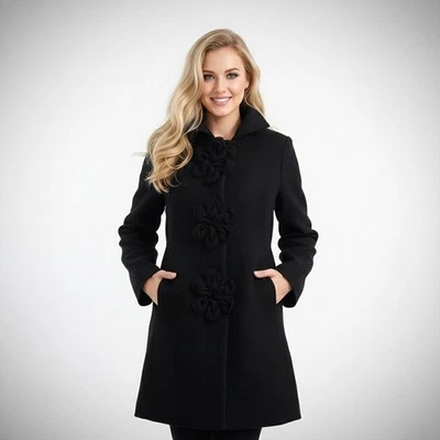 Abrigo de tweed negro Anne Fontaine Autelie - Mujer Foto 1 de 4