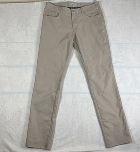 Peter Millar Crown Sport Pants Mens 35x34 Cotton Performance Chino Preppy Beige - Picture 1 of 7