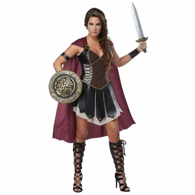 Glorious Gladiator Xena Warrior Roman Spartan Medieval Womens Costume - Image 1 of 2