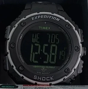 Timex Expedition Shock Men's Military Waterproof Digital Watch Black - Picture 1 of 2