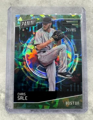 Panini Cyber Monday 2018 venta Chris hielo agrietado SSP/25 Red Sox Braves Foto 1 de 2