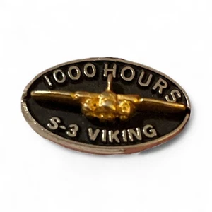 1000 Hours S-3 Viking Pin Badge Military Aviation Memorabilia (L108) - Picture 1 of 4