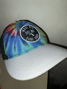 Hawaii Maui Nix Surf Shop est 89 Ball Cap Tie Die One Size Adjustable NEW - Picture 1 of 9