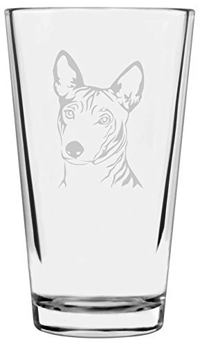 Vaso de pinta Basenji para perros grabado todo uso 16 oz Foto 1 de 1