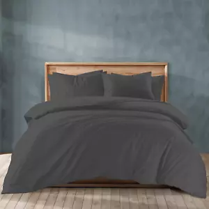 100% Egyptian Cotton Duvet Cover Queen/Full Size - 1000 Thread Count 3 Piece Duv - Picture 1 of 8