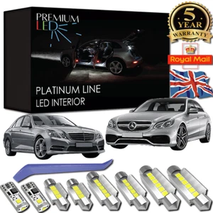 Mercedes W212 Led Interior Premium Full Set 19 Bulbs SMD Error Free Kit Canbus - Picture 1 of 12