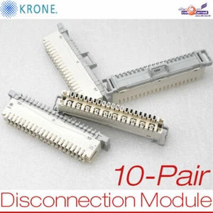 -NEU 10x KONT DISCONNECTION MODULE KRONE PBT-FR LSA-PLUS PLINTS TYCO 6089 102-02 - Picture 1 of 1