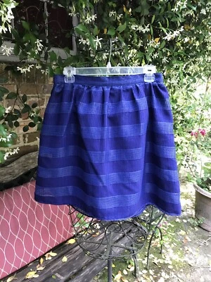 Miami (Francesca’s) BLUE TEXTURED SHORT SKIRT- Size Large- NWT - Image 1 of 4