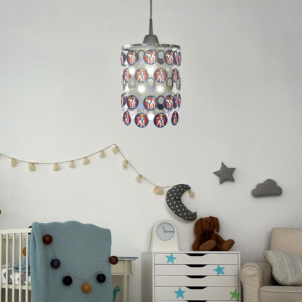 Abat-Jour Suspensions Lampe pour Chambre D'Enfant Enfants Chien-Emotiv Chrome - Photo 1/4