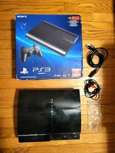 Consola PS3 negra carbón Sony Playstation 3 SOLO PARA REPUESTOS con caja y cables - Imagen 1 de 12