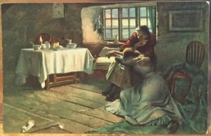 Postal de arte vintage FRANK BRAMLEY abandonado (abandonado) tallo 29287 pintura - Imagen 1 de 2