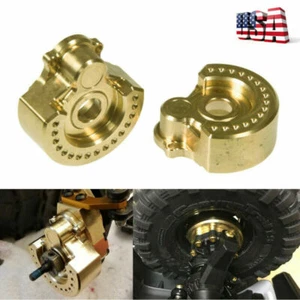 2PCS Brass Counterweight Portal Drive Housing for RC 1/10 TRX-4 Crawler - Picture 1 of 14