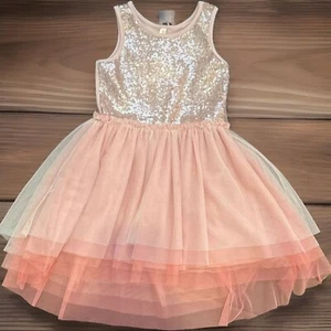 NEW Easter Dress Sequin Tulle Sleeveless Dress Pink Size 2T - Picture 1 of 8