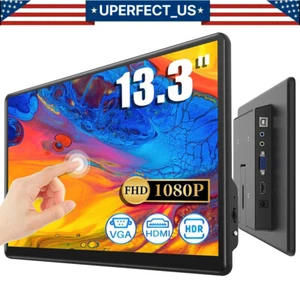 Portable Monitor 13.3" Touch Screen 1920x1080 HDMI USB C IPS Display for PC MAC - Picture 1 of 10