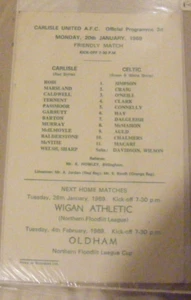 1969 Carlisle United v Celtic Friendly Match - Picture 1 of 1