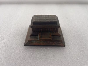 Vintage Souvenir Copper Metal Lincoln Memorial Miniature Washington DC - Picture 1 of 2