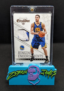 2014-15 Panini Excalibur Klay Thompson Ringing Endorsements Game Used Patch /25