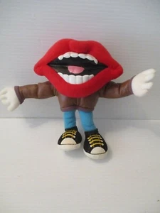 1990 Tang Lips Beverage 8 inch General Food Stuffed Lips Brown Jacket Poseable - Picture 1 of 2