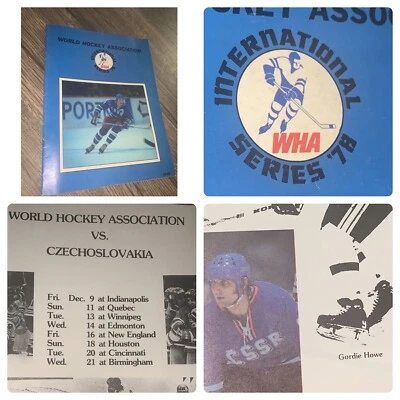 1977-78’ WHA International Series PROGRAM USA v.￼ Czechoslovakia @ NEW ￼ENGLAND - Image 1 of 4