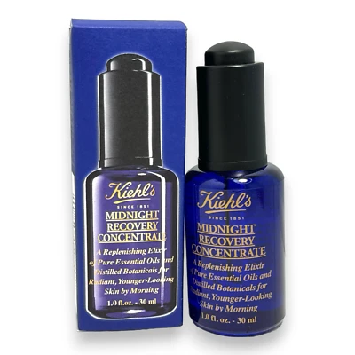 Kiehl's Midnight Recovery Concentrate 1.0fl.oz./30ml New In Box - Image 1 of 2