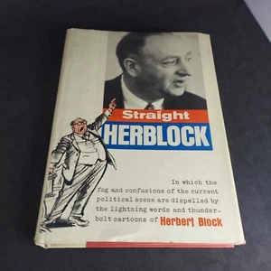 Straight Herblock by Herbert Block 1st Printing Signed 1964 - Imagen 1 de 9