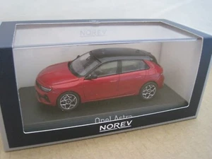 NOREV OPEL ASTRA ESCOTILLA en ROJO con TECHO NEGRO 1/43 CONCESIONARIO MODELO COCHE VAUXHALL - Imagen 1 de 7