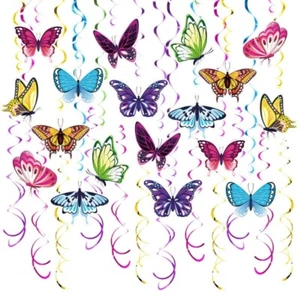 48Pcs Decorative Butterfly Spirals for Birthday Parties and Home Celebration - Picture 1 of 8