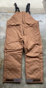 Dakota WorkPro Bib Overalls Mens XL Brown Duck Cotton Carpenter - Picture 1 of 9