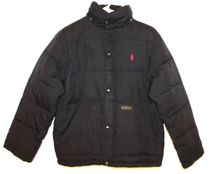 Boys Medium 10-12 - POLO RALPH LAUREN Down Insulated Puffer Black Jacket Coat - Picture 1 of 12