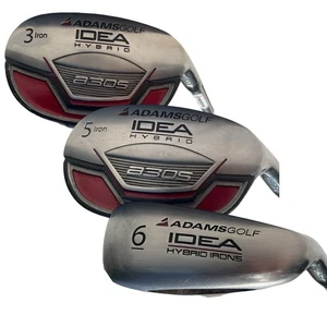 Adams Golf Idea a30S Hybrid Iron Set 3,5,6 RH Graphite Reg Flex (3&5) Steel (6) - Picture 1 of 16
