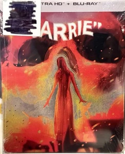 CARRIE 1976 STEPHEN KING HORROR 4k Limited Ed STEELBOOK w/PROTECTOR DE PALMA New - Picture 1 of 4