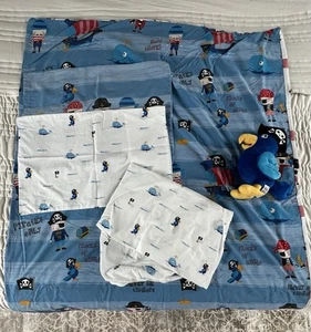 Next Pirate Toddler Duvet Set with matching Parrot soft toy - Picture 1 of 12