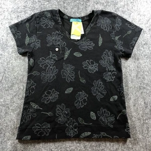 Camisa Fresh Produce Mujer Mediana Perfecta Floral Bolsillo Camiseta Nueva con Etiquetas Informal Verano Para - Imagen 1 de 7