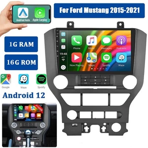 9" For 2015-2021 Ford Mustang Android 12 Car Stereo Radio GPS Navi Carplay 16GB - Picture 1 of 17