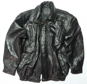 Maxam Italian Mosaic Top-Grain Lambskin Leather Flight Jacket Men’s Size M - Bild 1 von 7