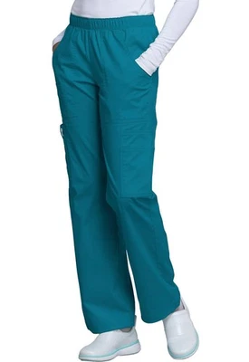 Pantalón Scrubs Cherokee Workwear tiro medio cargo 4005 CARW Caribe envío gratuito Foto 1 de 4