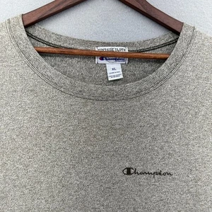 Vintage Cloth Champion Authentic Athletic T-Shirt Mens XL Brown Cream Made USA - Picture 1 of 9