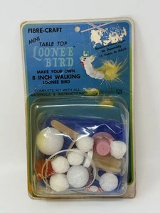 Fibre Craft Loonee Vogel Mini Tischplatte Walking Vintage 1977 13+ 8" GETRAGENE VERPACKUNG - Bild 1 von 2