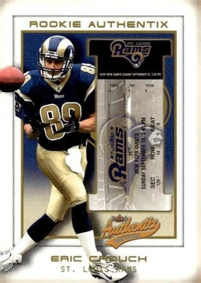 2002 Fleer Authentix #131 Eric Crouch #/1250 - Image 1 of 2