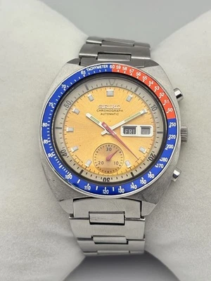 1973 Seiko 6139-6002 Pogue Auto Chronograph 17J Vintage Watch Working Japan - Image 1 of 4