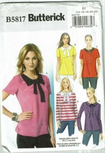 Butterick #B5817 Fitted Pullover Top w/variation Pattern Size 6-14 or14-22 - Picture 1 of 2