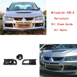 3 piezas guía de limpieza de aceite estilo VS FRP y conducto de aire de fibra de carbono para Mitsubishi EVO 8 - Imagen 1 de 1