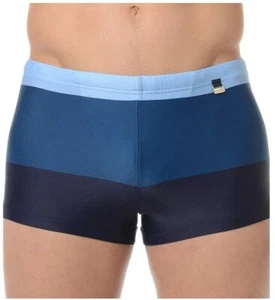 HOM PALAIS swimming TRUNKS Men's boxer trunk striped beachwear - Picture 1 of 2