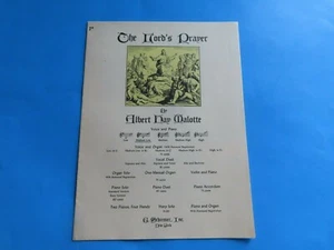 Vintage “The Lord’s Prayer” Music/Lyric Sheet by Albert Hay Malotte - Picture 1 of 5