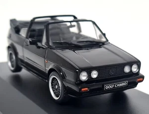 Modellino auto Solido 1/43 Volkswagen Golf MK1 Cabriolet Sportline nero pressofuso - Foto 1 di 9