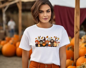 DTF Fall Thanksgiving Harry Potter Cups Custom T Shirt - Picture 1 of 1