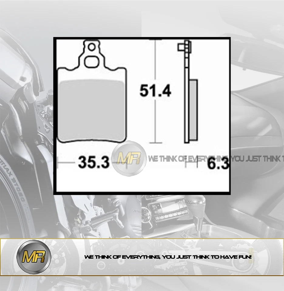 PER BETA 4.0 Alp 350 DAL 2003 AL 2005 COPPIA PASTIGLIE FRENO POSTERIORI BRAKING Foto 1 de 1