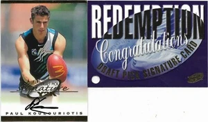 2000 Select Draft Pick Signature (DS12) Paul KOULOURIOTIS Port #627 :::: - Picture 1 of 1