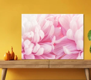 Pink Flowers Macro 5mm thick Plastic Poster Ready to Hang 60x45cm - Picture 1 of 3